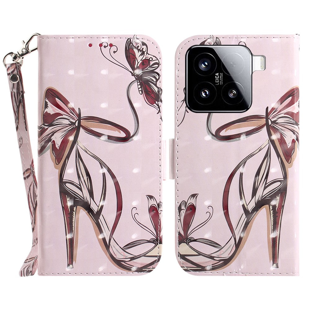 For Xiaomi 15 Case Pattern Printing Leather Wallet Phone Cover