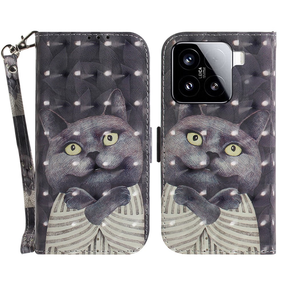 For Xiaomi 15 Case Pattern Printing Leather Wallet Phone Cover