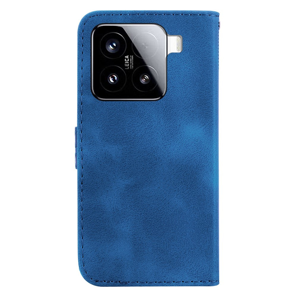 For Xiaomi 15 Stand Case 7-Shaped Pattern Imprint Leather Phone Cover