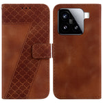 For Xiaomi 15 Stand Case 7-Shaped Pattern Imprint Leather Phone Cover