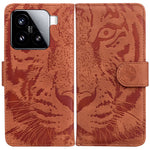 For Xiaomi 15 Case Tiger Imprint Leather Wallet Phone Cover