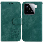For Xiaomi 15 Wallet Case Tiger Imprint Leather Shockproof Phone Cover
