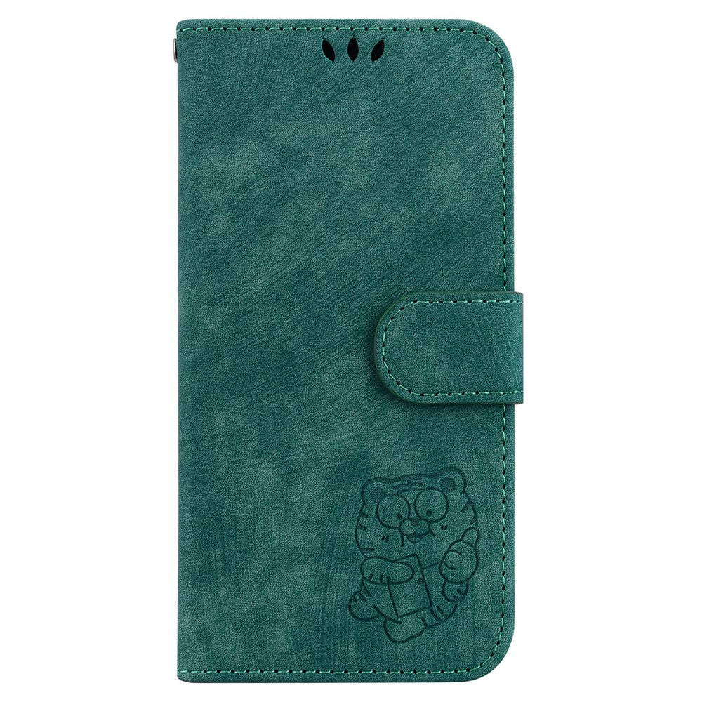 For Xiaomi 15 Wallet Case Tiger Imprint Leather Shockproof Phone Cover