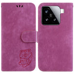 For Xiaomi 15 Wallet Case Tiger Imprint Leather Shockproof Phone Cover