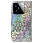 Xiaomi 15 stativfodral Dazzling Flower lädermobilfodral