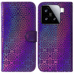 Xiaomi 15 stativfodral Dazzling Flower lädermobilfodral