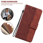 For Xiaomi 15 Case Geometry Pattern Leather Wallet Phone Cover with Wrist Strap