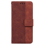 For Xiaomi 15 Case Geometry Pattern Leather Wallet Phone Cover with Wrist Strap