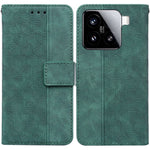 For Xiaomi 15 Case Geometry Pattern Leather Wallet Phone Cover with Wrist Strap