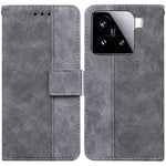 For Xiaomi 15 Case Geometry Pattern Leather Wallet Phone Cover with Wrist Strap