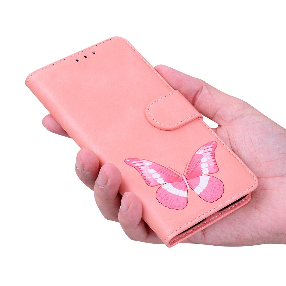 For Xiaomi 15 Stand Case PU Leather Phone Cover Butterfly Printed