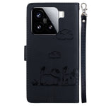 For Xiaomi 15 Case RFID Blocking Kitten Pattern TPU+PU Leather Phone Cover