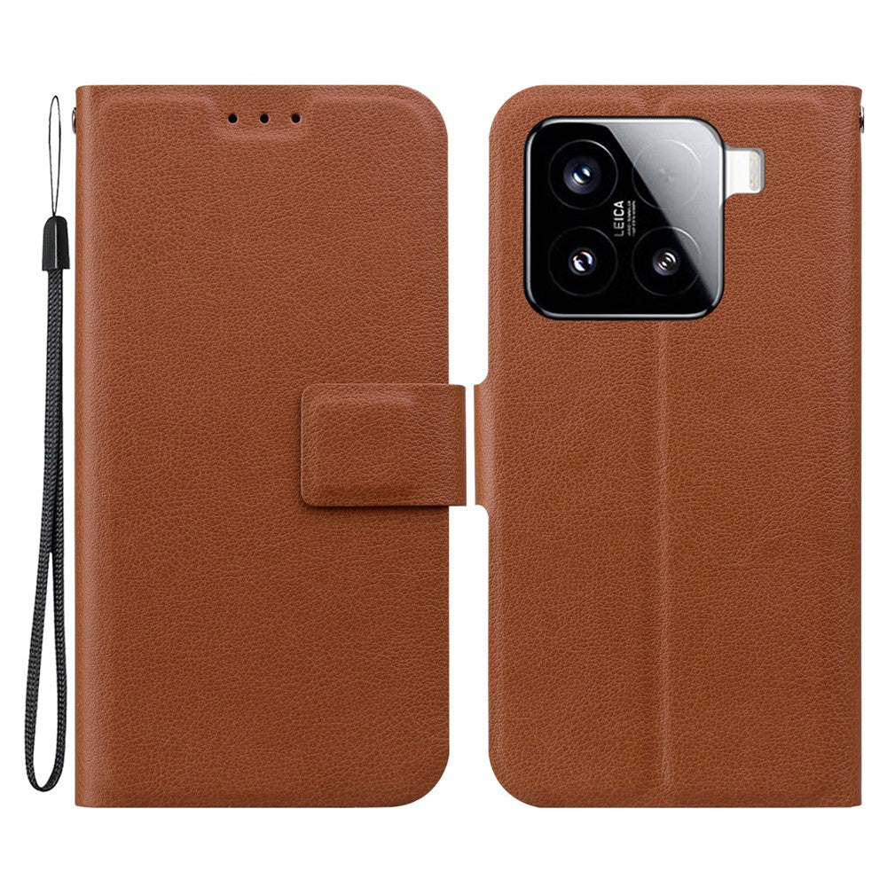 For Xiaomi 15 Case Ultra-Thin PU Leather + TPU Phone Cover with Card Slot