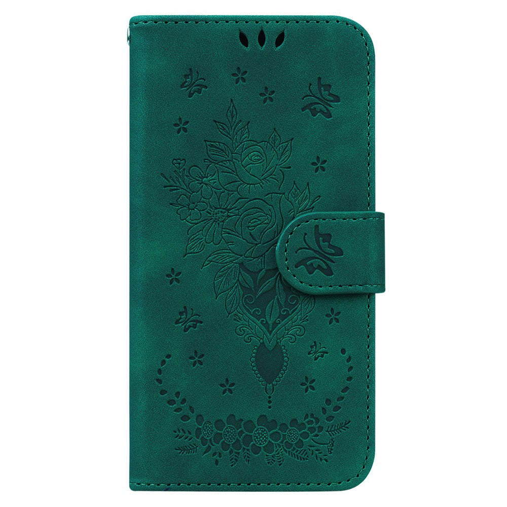 For Xiaomi 15 Pro Case PU Leather Wallet Phone Cover Butterfly Flower Imprint