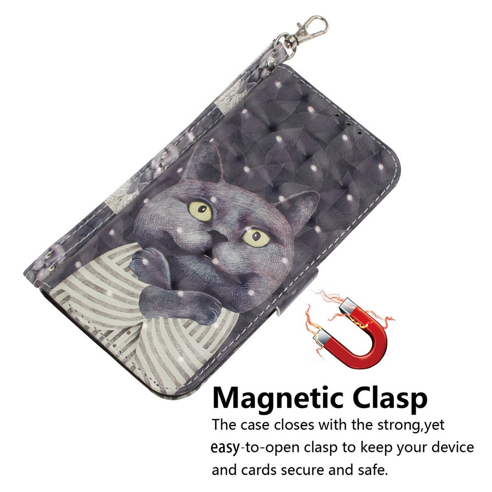 For Xiaomi 15 Pro Case Pattern Printing Leather Wallet Phone Cover with Wrist Strap