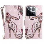 For Xiaomi 15 Pro Case Pattern Printing Leather Wallet Phone Cover with Wrist Strap