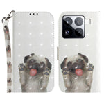 For Xiaomi 15 Pro Case Pattern Printing Leather Wallet Phone Cover with Wrist Strap