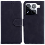 For Xiaomi 15 Pro Case Solid Color Leather Wallet Phone Cover