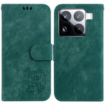 For Xiaomi 15 Pro Wallet Case Tiger Imprint Leather Shockproof Phone Cover