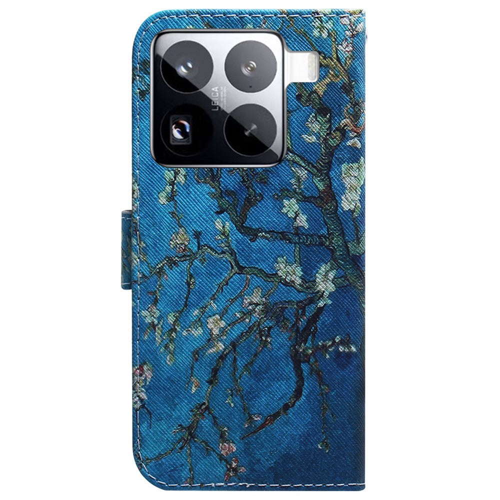 Xiaomi 15 Pro Plånboksfodral Mönstertryck Lädermobilfodral