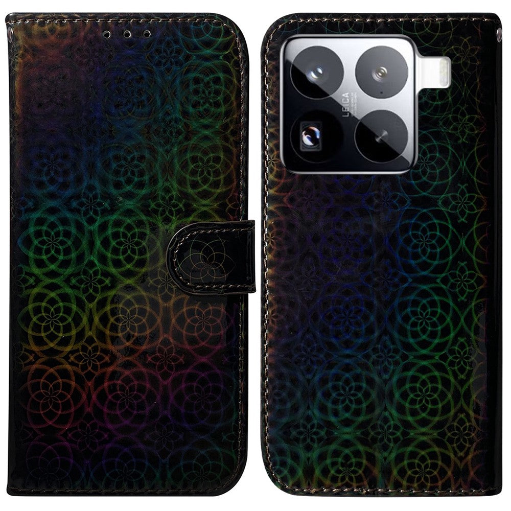 For Xiaomi 15 Pro Stand Case Dazzling Flower Leather Phone Cover