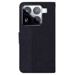 For Xiaomi 15 Pro Case Geometry Pattern Leather Wallet Phone Cover with Wrist Strap