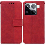 For Xiaomi 15 Pro Case Geometry Pattern Leather Wallet Phone Cover with Wrist Strap