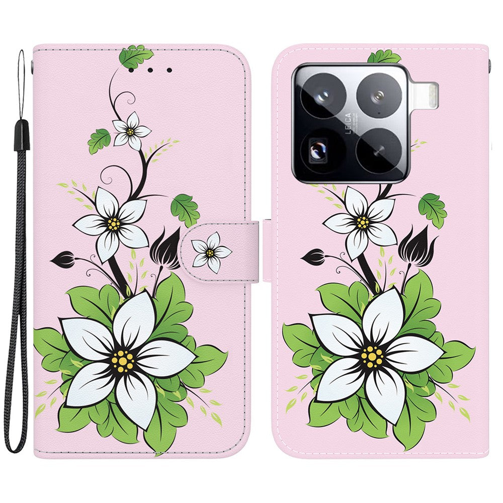 For Xiaomi 15 Pro Wallet Phone Case Anti-Drop Leather Flip Cover Pattern Printing