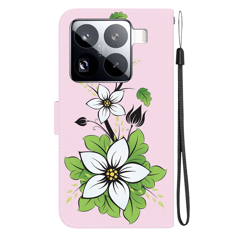 For Xiaomi 15 Pro Wallet Phone Case Anti-Drop Leather Flip Cover Pattern Printing