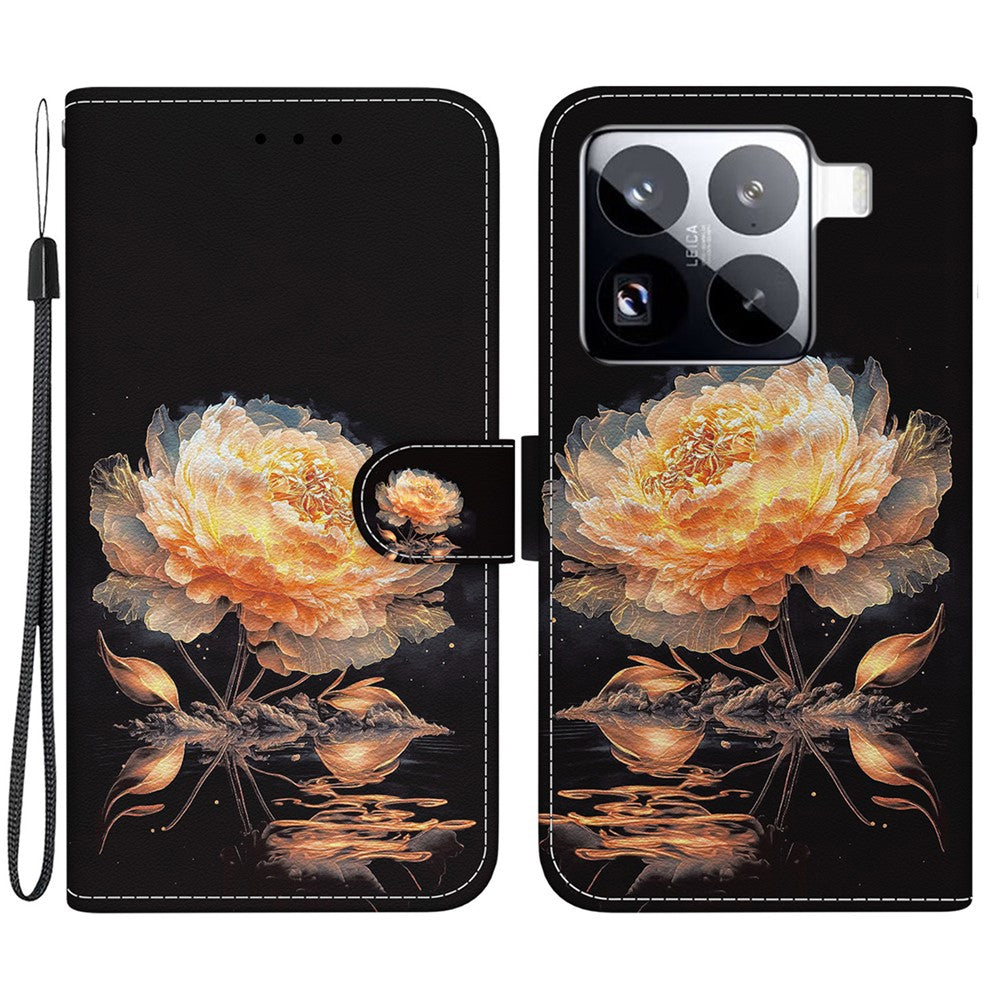 For Xiaomi 15 Pro Wallet Phone Case Anti-Drop Leather Flip Cover Pattern Printing