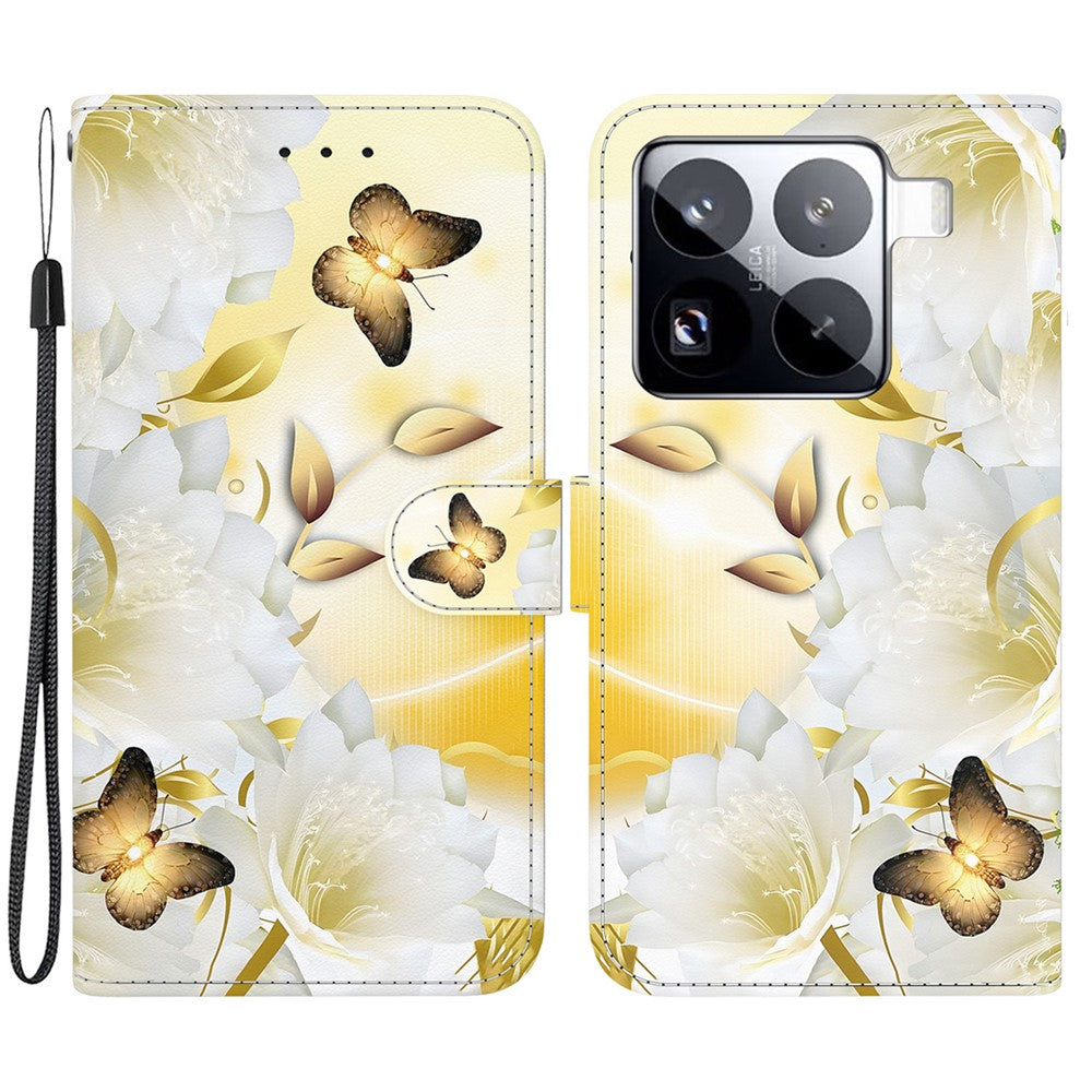 For Xiaomi 15 Pro Wallet Phone Case Anti-Drop Leather Flip Cover Pattern Printing