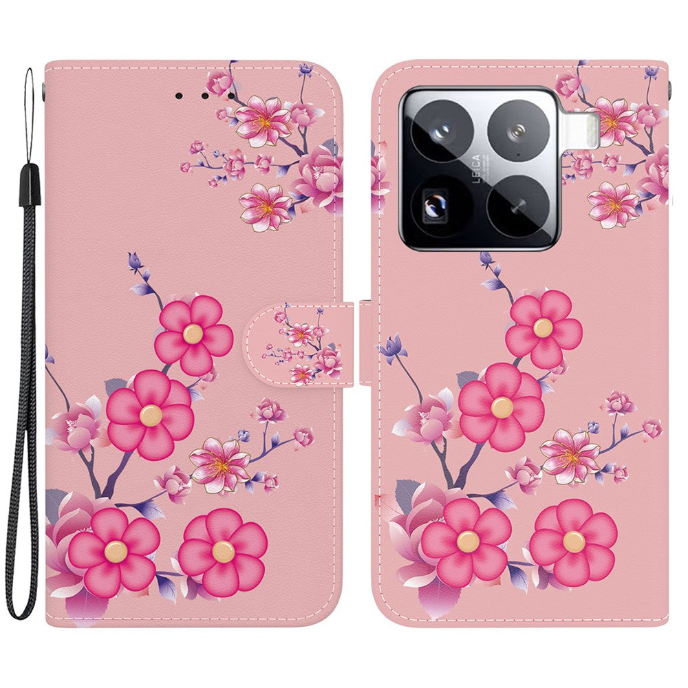For Xiaomi 15 Pro Wallet Phone Case Anti-Drop Leather Flip Cover Pattern Printing