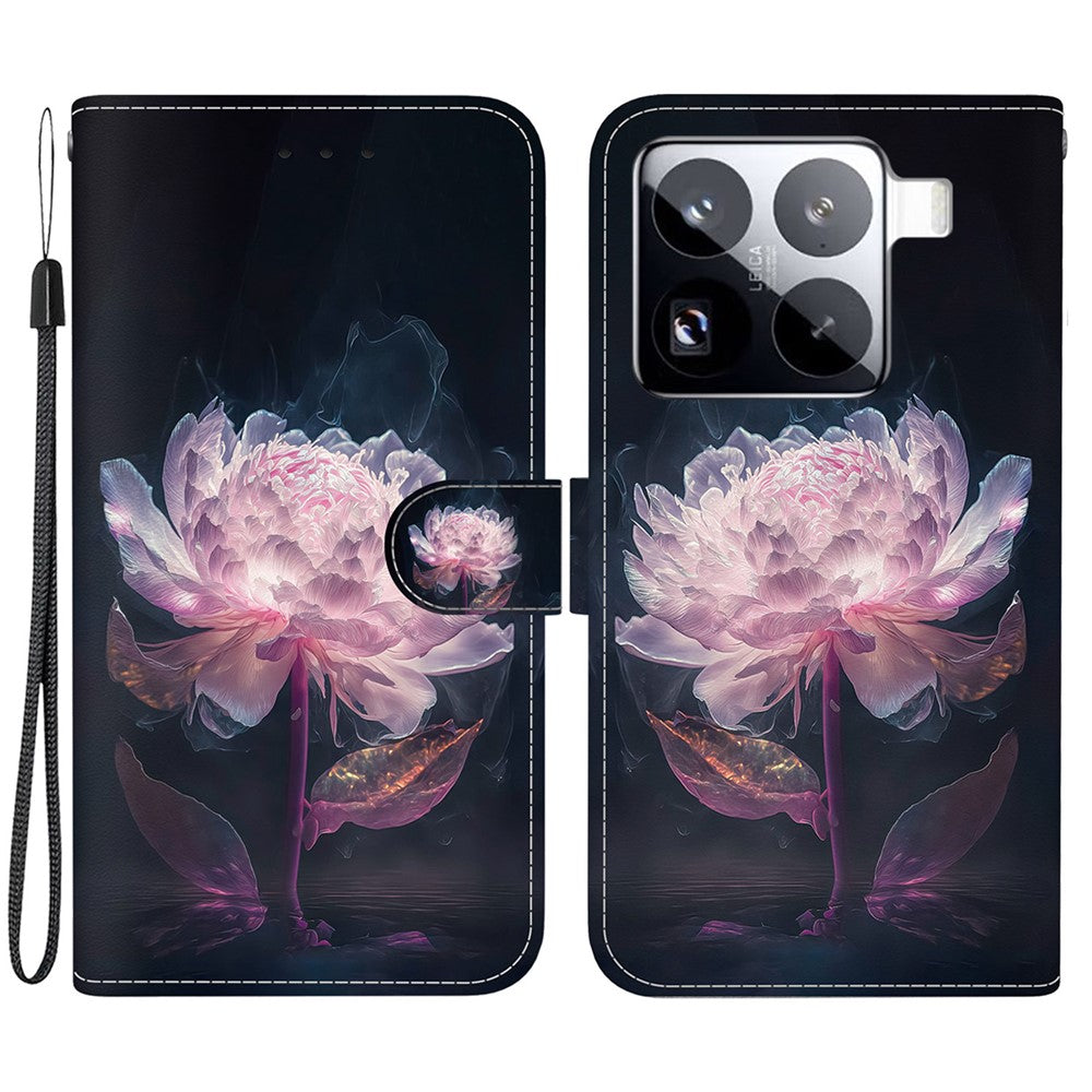 For Xiaomi 15 Pro Wallet Phone Case Anti-Drop Leather Flip Cover Pattern Printing