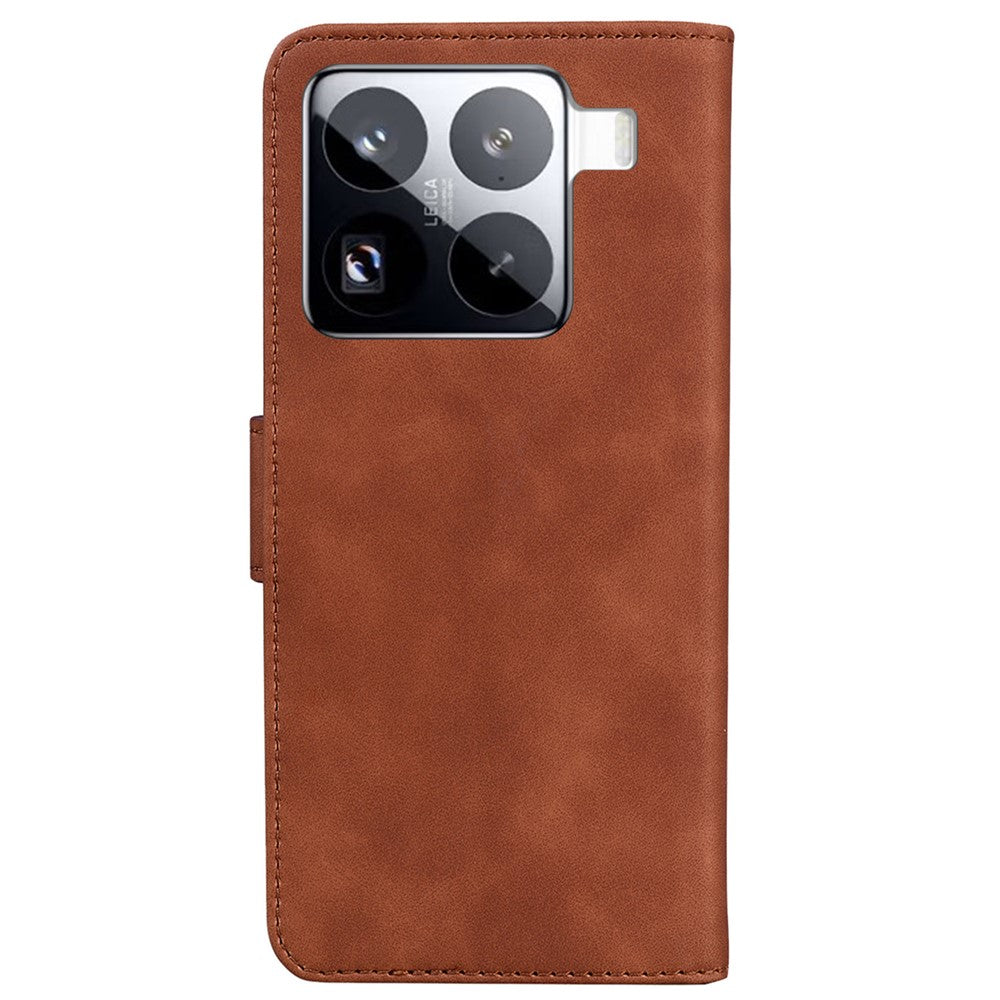 For Xiaomi 15 Pro Stand Case PU Leather Phone Cover Butterfly Printed