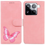 Xiaomi 15 Pro Stativfodral PU-lädermobilskal Fjärilstryck