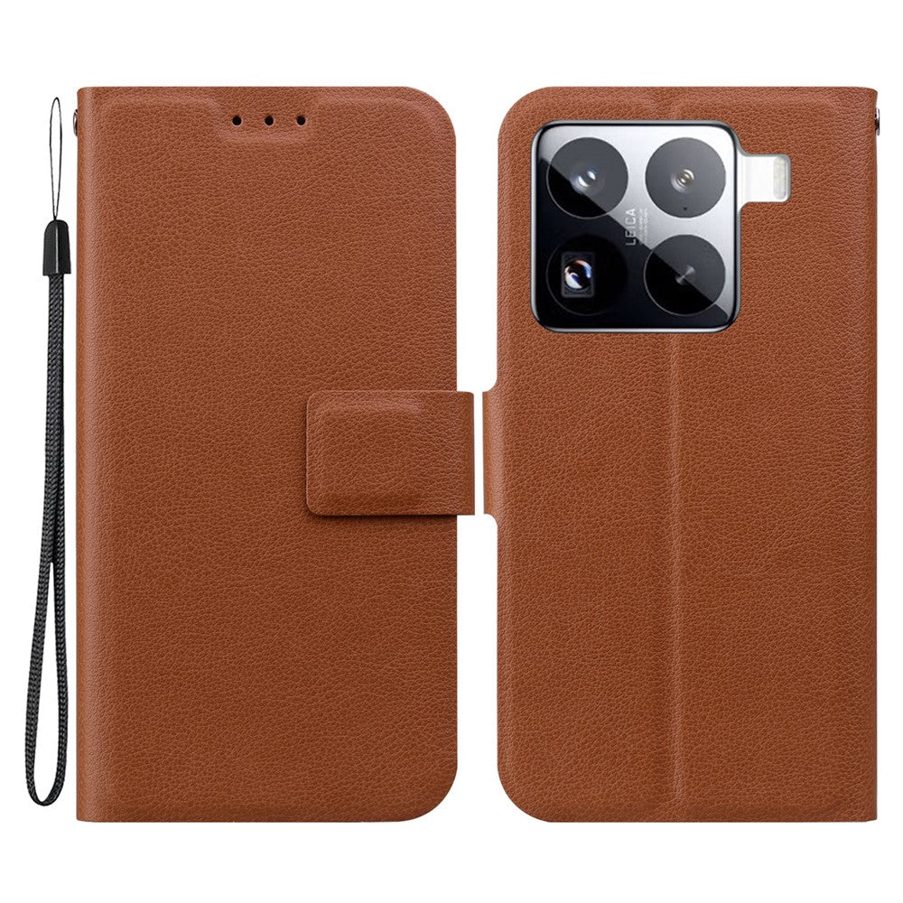 For Xiaomi 15 Pro Case Ultra-Thin PU Leather + TPU Phone Cover with Card Slot