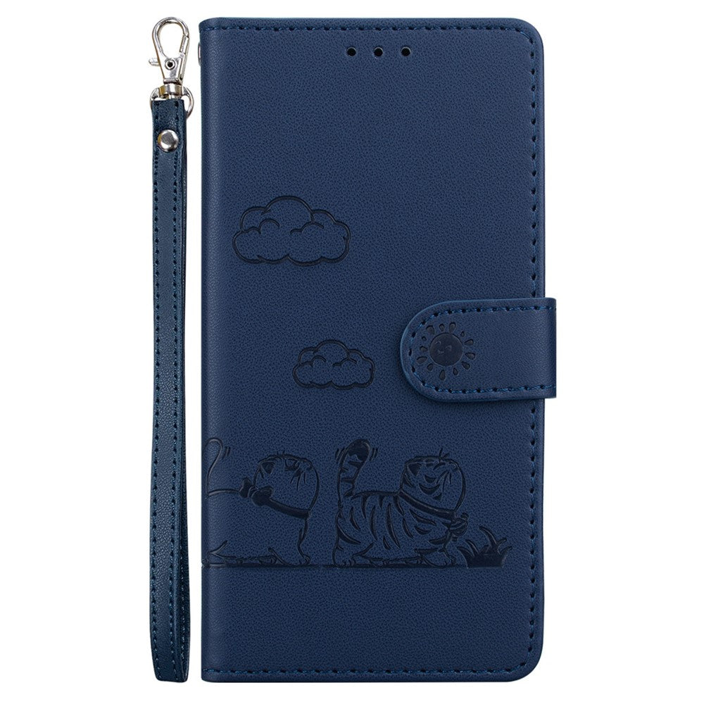 Til Motorola Moto G75 5G Cover RFID Blokerende Killingemønster TPU+PU Læder Telefoncover
