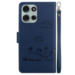 Til Motorola Moto G75 5G Cover RFID Blokerende Killingemønster TPU+PU Læder Telefoncover