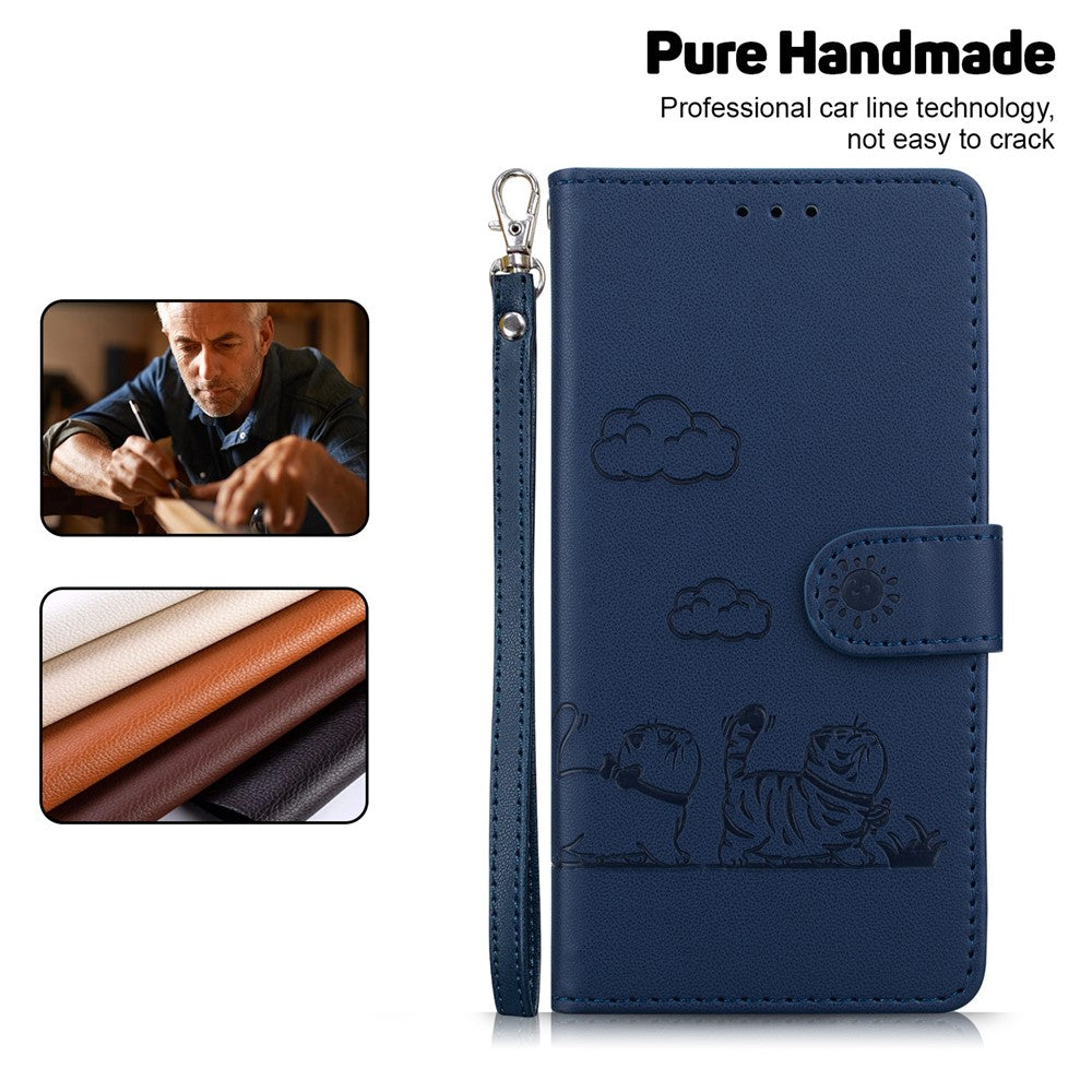 Til Motorola Moto G75 5G Cover RFID Blokerende Killingemønster TPU+PU Læder Telefoncover
