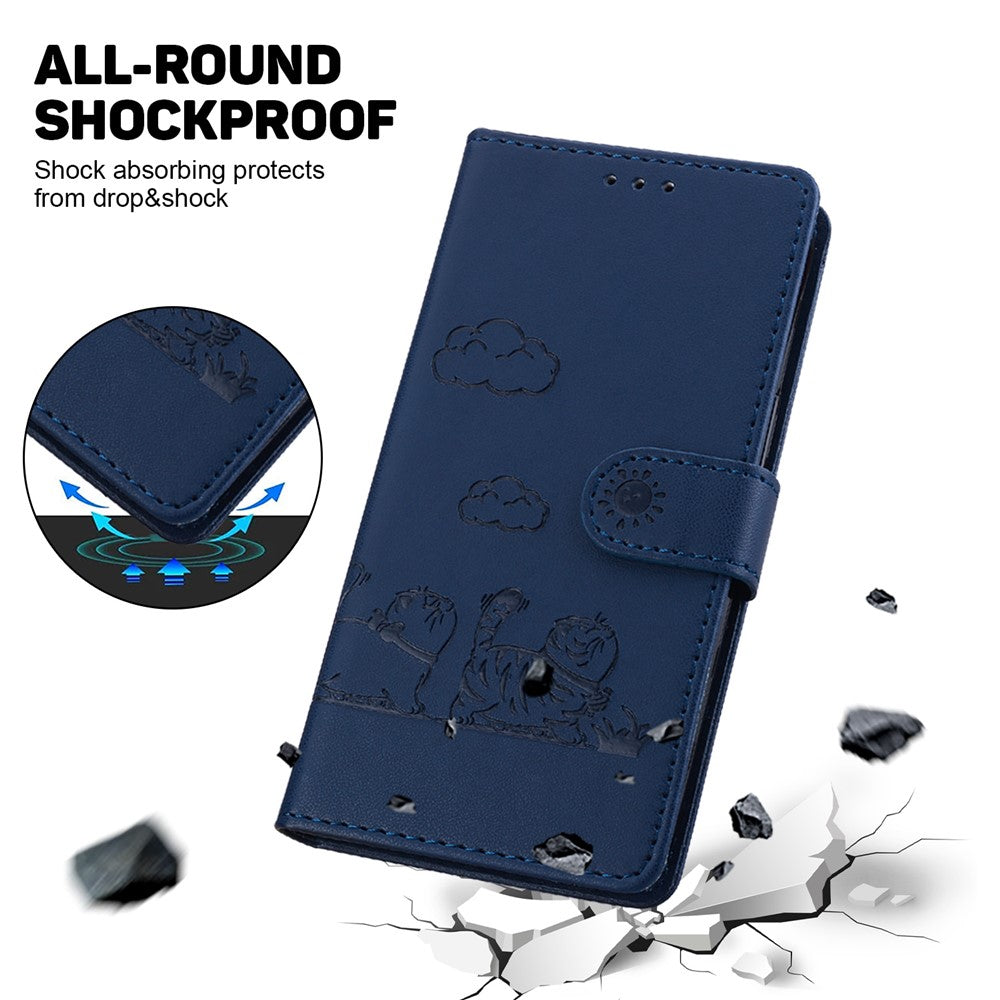 Til Motorola Moto G75 5G Cover RFID Blokerende Killingemønster TPU+PU Læder Telefoncover