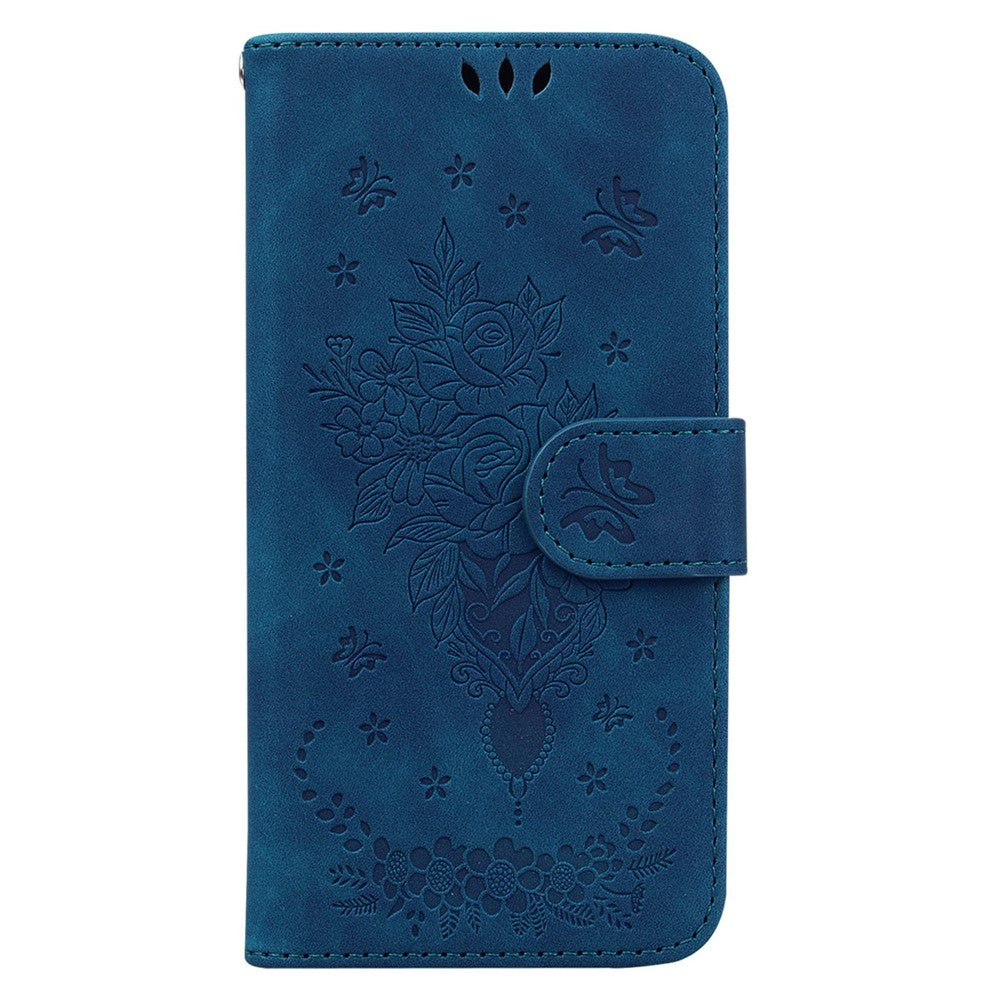 For Honor Magic7 Lite 5G / X9c 5G / X60 Pro 5G Case PU Leather Wallet Phone Cover Butterfly Flower Imprint