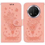 For Honor Magic7 Lite 5G / X9c 5G / X60 Pro 5G Case PU Leather Wallet Phone Cover Butterfly Flower Imprint