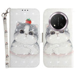 For Honor Magic7 Lite 5G / X9c 5G / X60 Pro 5G Case Pattern Printing Leather Wallet Phone Cover with Wrist Strap