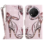 For Honor Magic7 Lite 5G / X9c 5G / X60 Pro 5G Case Pattern Printing Leather Wallet Phone Cover with Wrist Strap