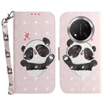 For Honor Magic7 Lite 5G / X9c 5G / X60 Pro 5G Case Pattern Printing Leather Wallet Phone Cover with Wrist Strap
