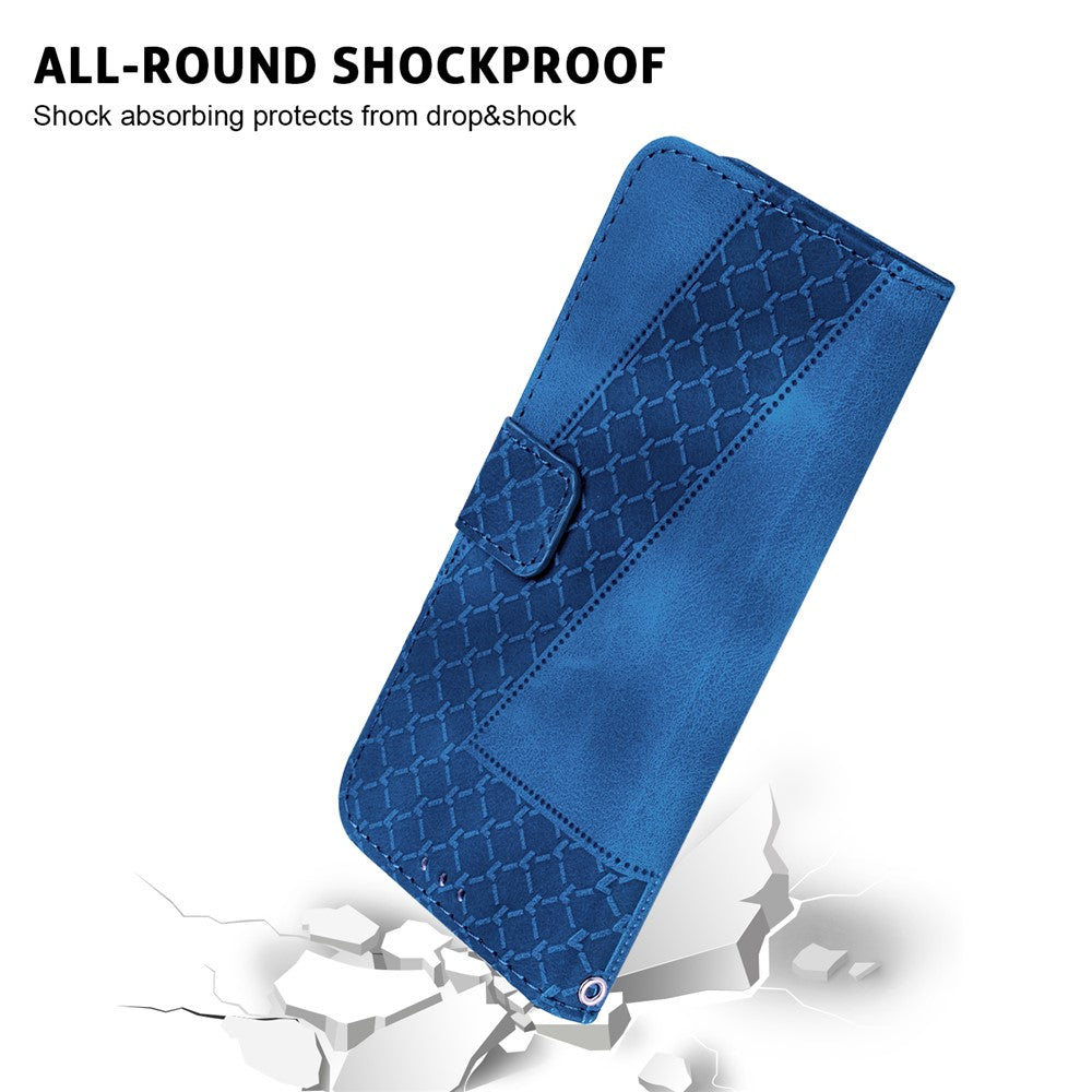 For Honor Magic7 Lite 5G / X9c 5G / X60 Pro 5G Stand Case 7-Shaped Pattern Imprint Leather Phone Cover