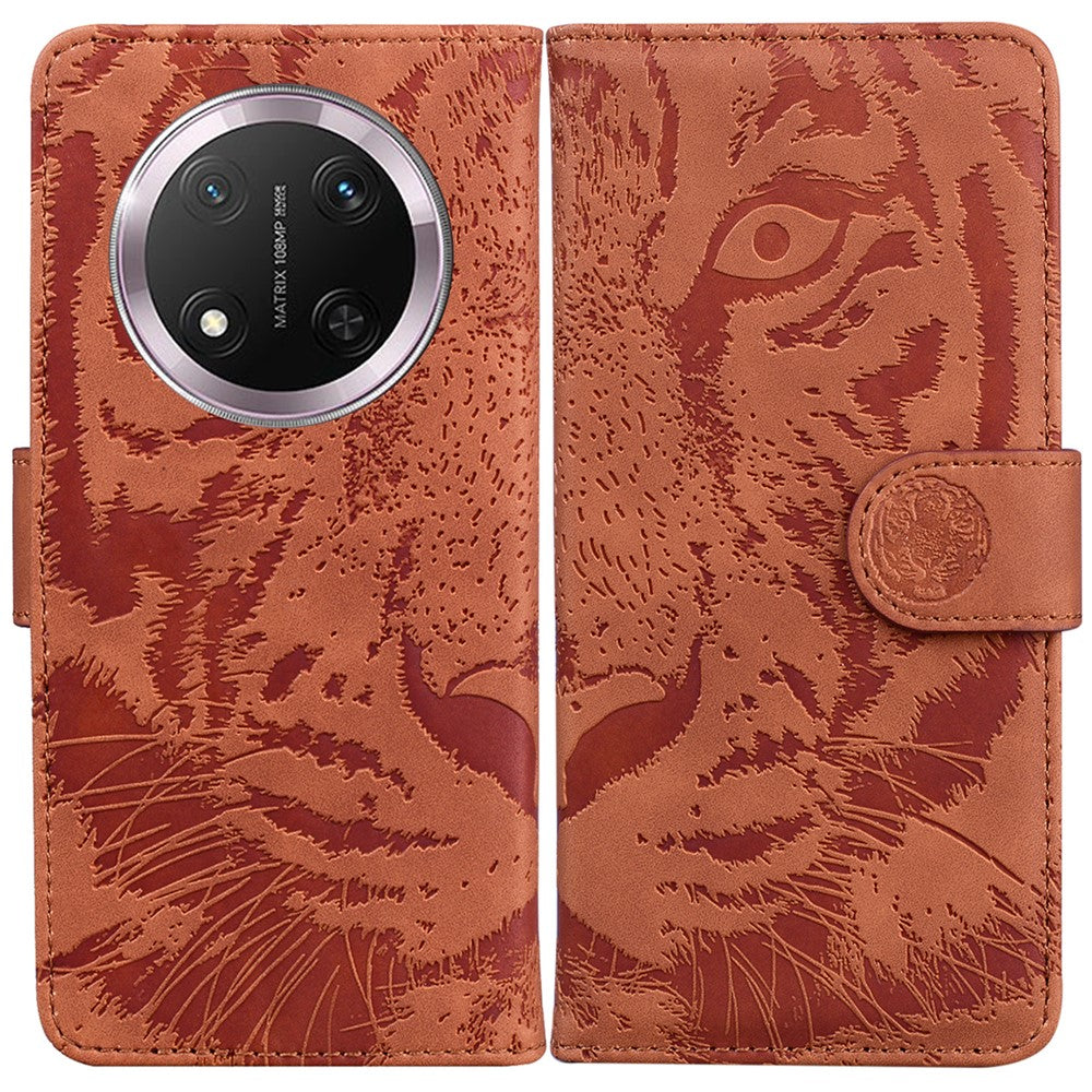 For Honor Magic7 Lite 5G / X9c 5G / X60 Pro 5G Case Tiger Imprint Leather Wallet Phone Cover