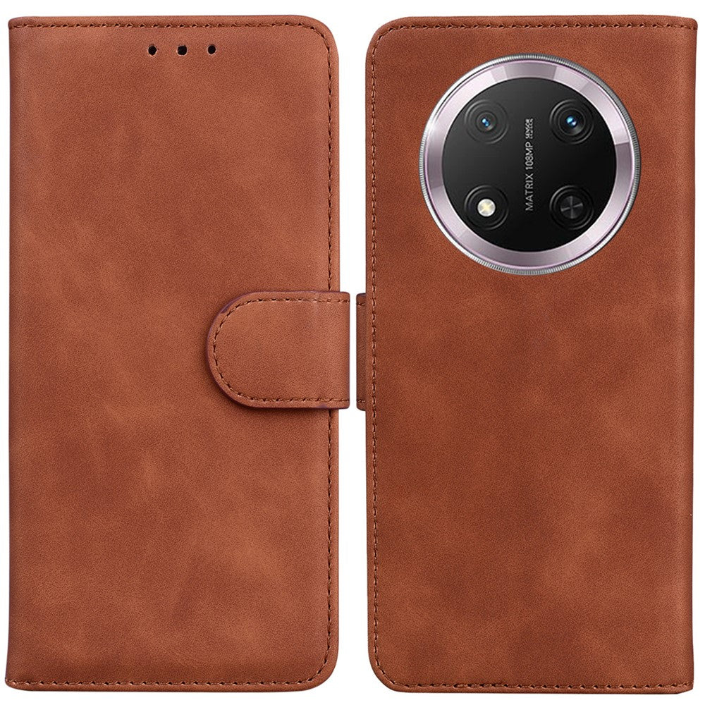 Til Honor Magic7 Lite 5G / X9c 5G / X60 Pro 5G Etui Solidfarvet Læderpung Telefoncover