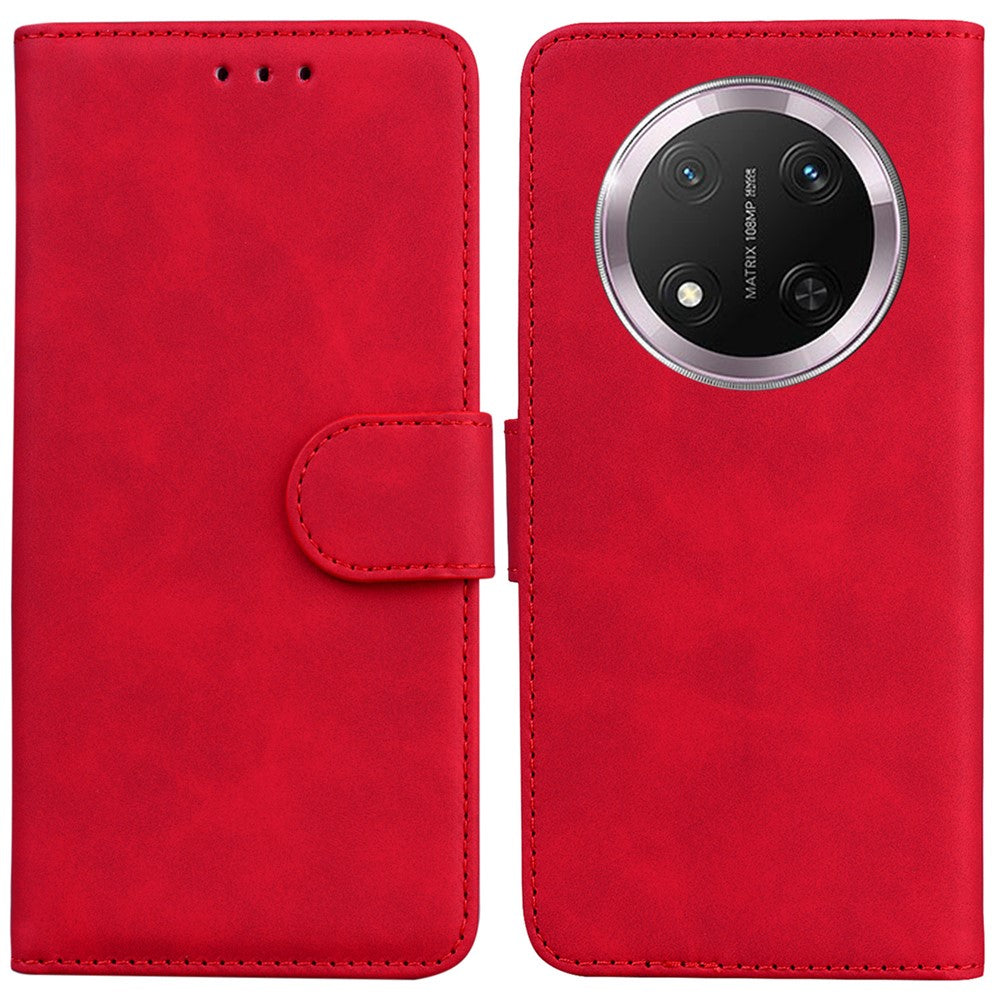 For Honor Magic7 Lite 5G / X9c 5G / X60 Pro 5G Case Solid Color Leather Wallet Phone Cover