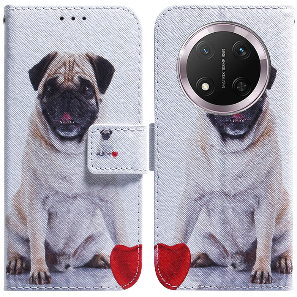 For Honor Magic7 Lite 5G / X9c 5G / X60 Pro 5G Wallet Case Pattern Print Leather Phone Cover